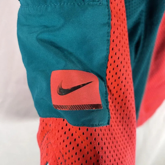 Nike Basketball Shorts Men's Small Pink Green Mesh Nike Sports Elastic Waist - Picture 12 of 12